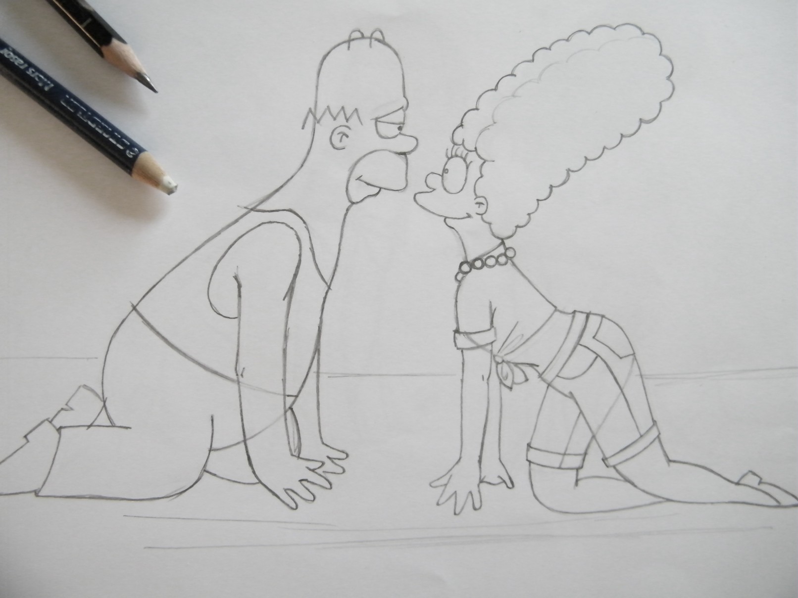 Sketch dirty Simpsons